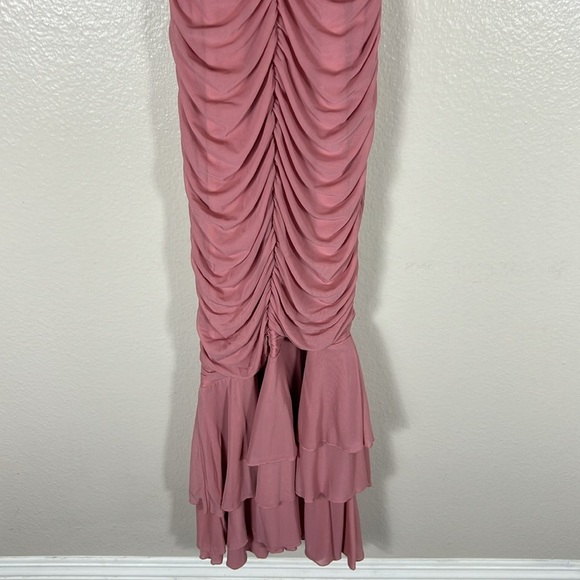 Michael Costello Hilary Gown in Blush - Picture 8 of 8